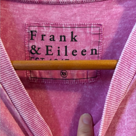 Frank & Eileen Theo Perfect Tee Heritage Jersey Mineral wash Pink XS - Picture 8 of 10
